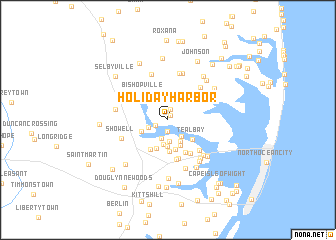 map of Holiday Harbor