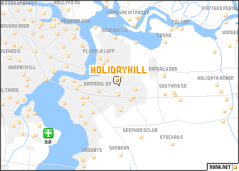 map of Holiday Hill