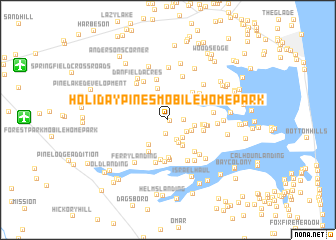 map of Holiday Pines Mobile Home Park