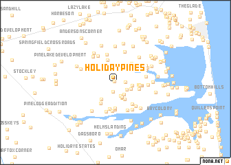 map of Holiday Pines