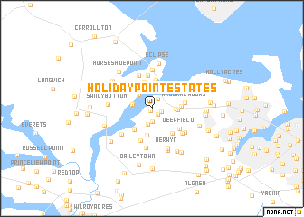 map of Holiday Point Estates