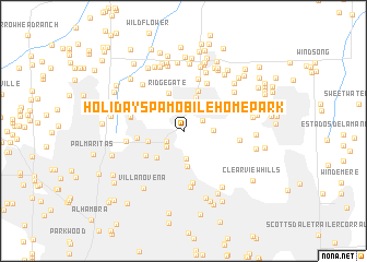 map of Holiday Spa Mobile Home Park