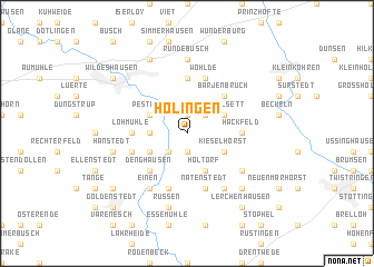 map of Hölingen