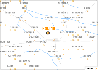 map of Holing