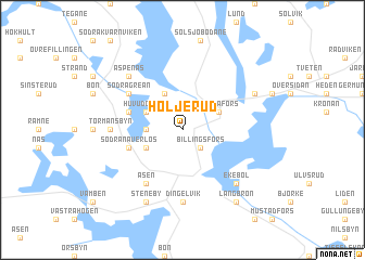 map of Höljerud