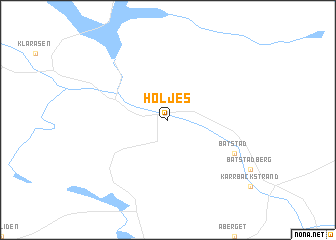 map of Höljes