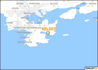 map of Holken