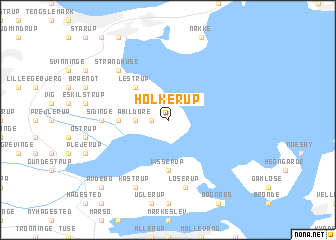 map of Hølkerup