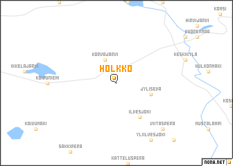 map of Holkko