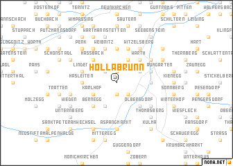 map of Hollabrunn