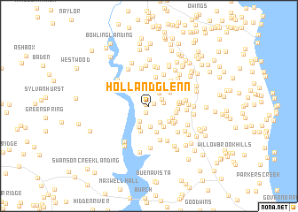 map of Holland Glenn