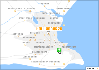 map of Holland Park