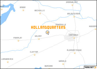 map of Holland Quarters