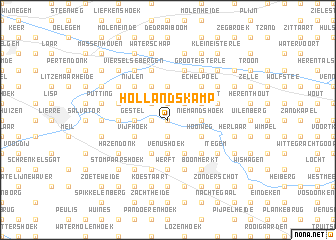 map of Hollandskamp