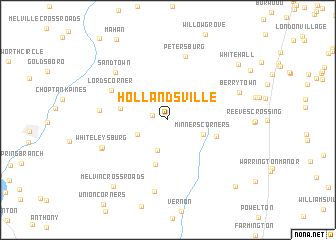 map of Hollandsville