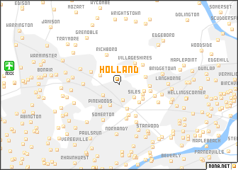 map of Holland