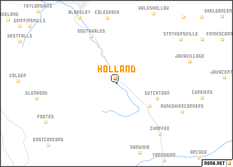 map of Holland