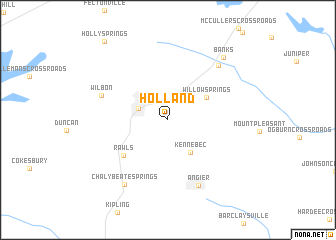 map of Holland