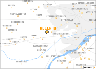 map of Holland