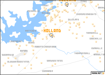 map of Holland