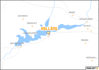 map of Holland