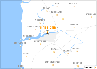 map of Holland