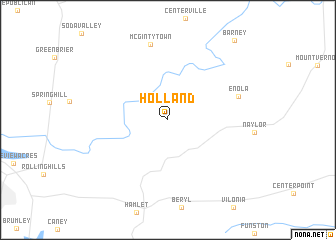 map of Holland