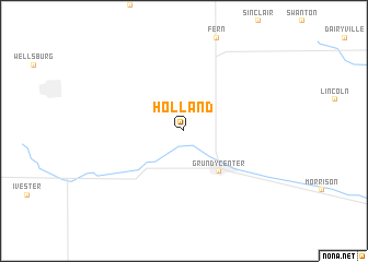 map of Holland