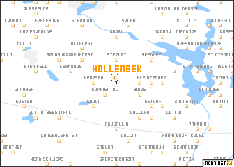 map of Hollenbek