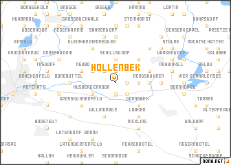 map of Hollenbek