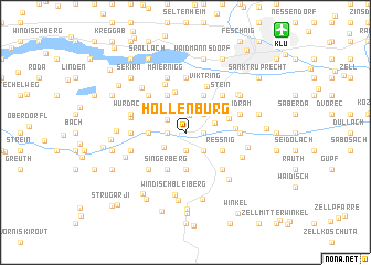 map of Hollenburg