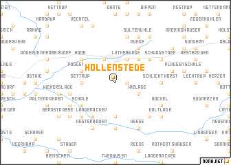 map of Hollenstede