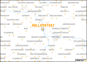 map of Hollenstedt
