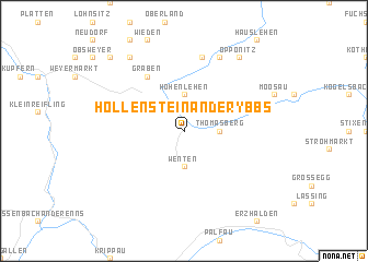map of Hollenstein an der Ybbs
