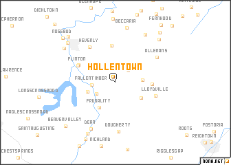 map of Hollentown