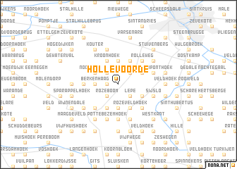 map of Hollevoorde