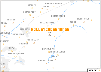 map of Holley Crossroads