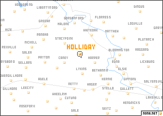 map of Holliday