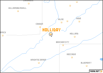 map of Holliday