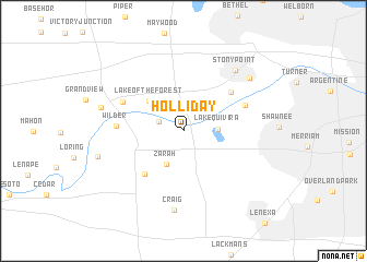 map of Holliday