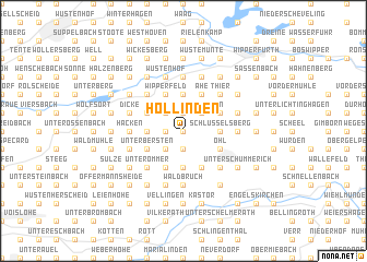 map of Hollinden