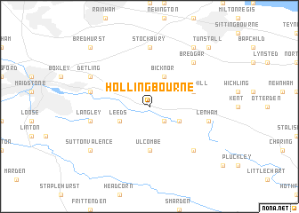 map of Hollingbourne