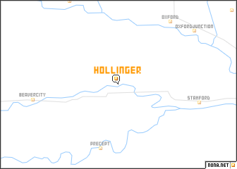 map of Hollinger