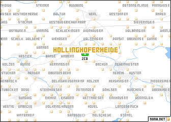 map of Höllinghofer Heide