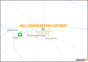 map of Hollingshead Trailer Court