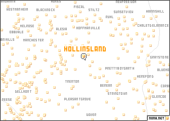 map of Hollinsland