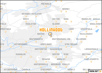 map of Hollinwood