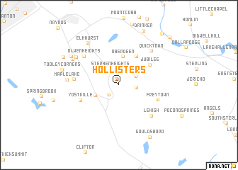 map of Hollisters