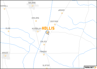 map of Hollis