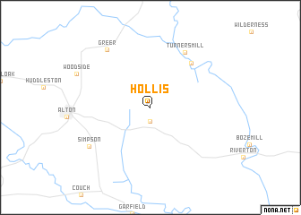 map of Hollis